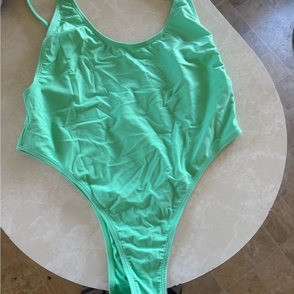 Mint Green One Piece Bodysuit/Swimsuit